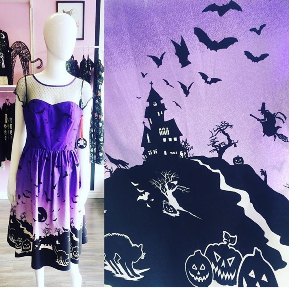 💖Hell Bunny spooky halloween dress 💖
